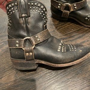 Studded Frye Boots (sz 7.5) - well loved!
